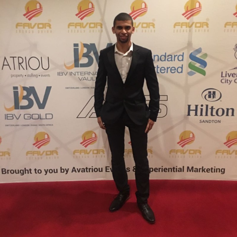 Alex on the red carpet